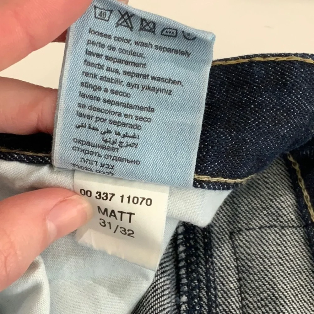 Mavi Mens Matt Mid Ruse Boot Cut Blue Jeans A4